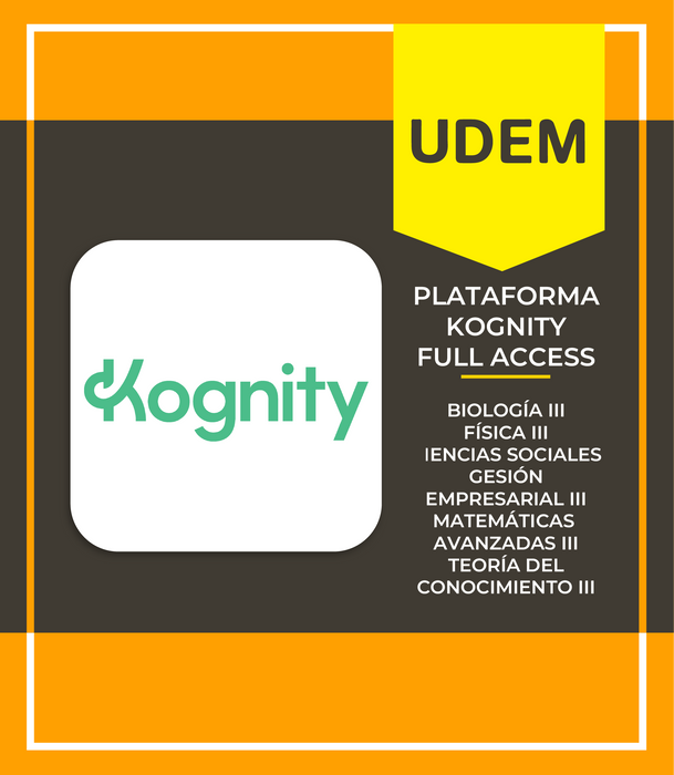 Prepa UDEM Internacional Quinto Semestre: KOGNITY FULL ACCESS III
