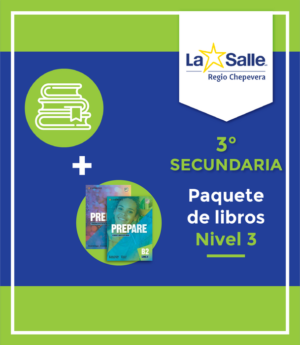 IR CHEPEVERA: Paquete de Libros 3ero Secundaria Nivel 3 (Cambridge Prepare! 2ed)