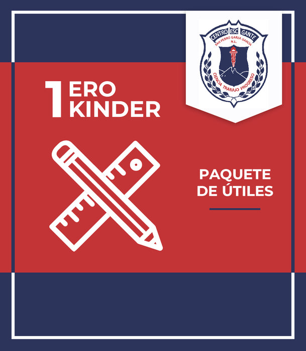 Centro Escolar Gante: Paquete de Útiles 1ero de kínder