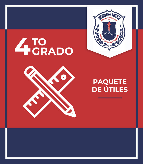 Centro Escolar Gante: Paquete de Útiles 4to de primaria