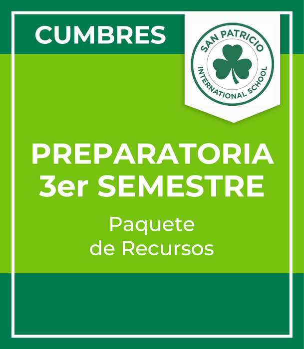 Preparatoria San Patricio Cumbres: Recursos 3er Semestre