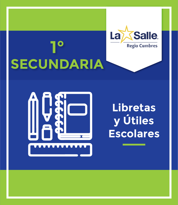 IR CUMBRES: Paquete de Libretas y Útiles 1ero Secundaria