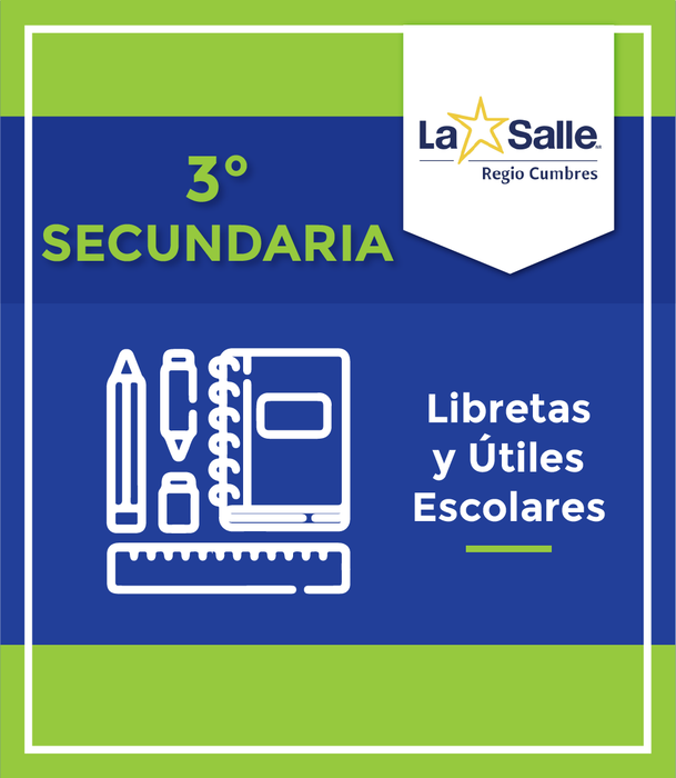 IR CUMBRES: Paquete de Libretas y Útiles 3ero Secundaria
