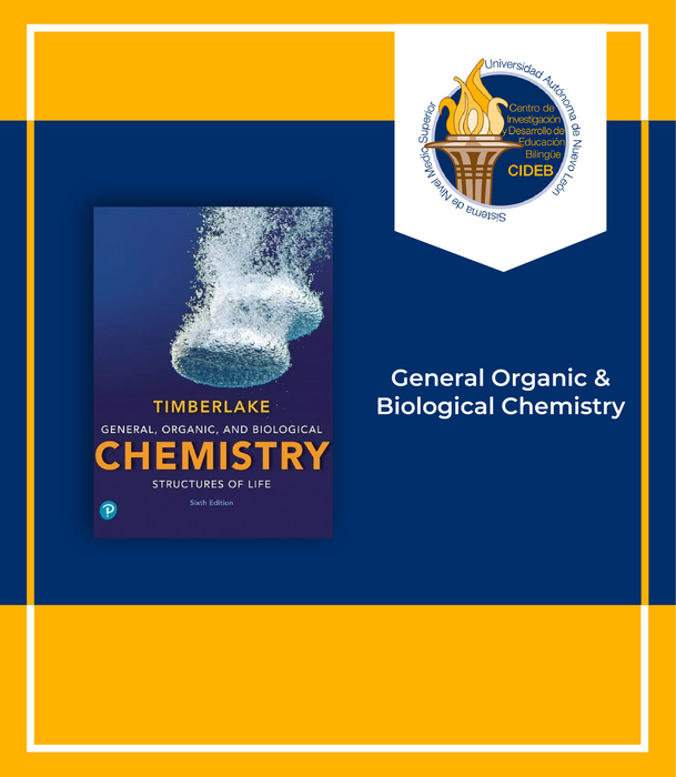 CIDEB MEDEROS: Libro GENERAL ORGANIC & BIOLGCL CHEM