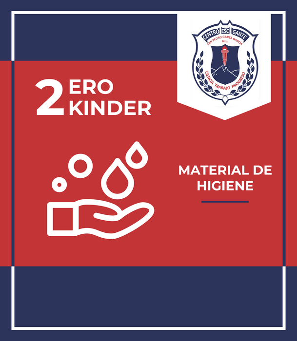 Centro Escolar Gante: Paquete de Material de Higiene 2do de Kinder