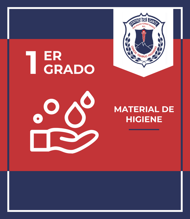 Centro Escolar Gante: Paquete de Material de Higiene 1ero de Primaria
