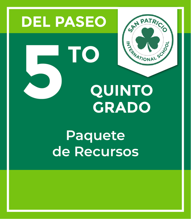 San Patricio Del Paseo: Recursos 5to Grado