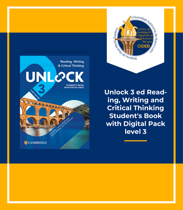 CIDEB APODACA: Unlock 3ed Listening, Speaking and Critical Thinking Student's Book with Digital Pack Unlock Level 4
