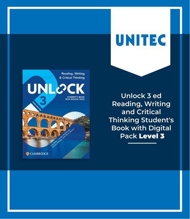 UNITEC: Unlock 3 ed Reading, Writing and Critical Thinking Student's Book with Digital Pack level 3